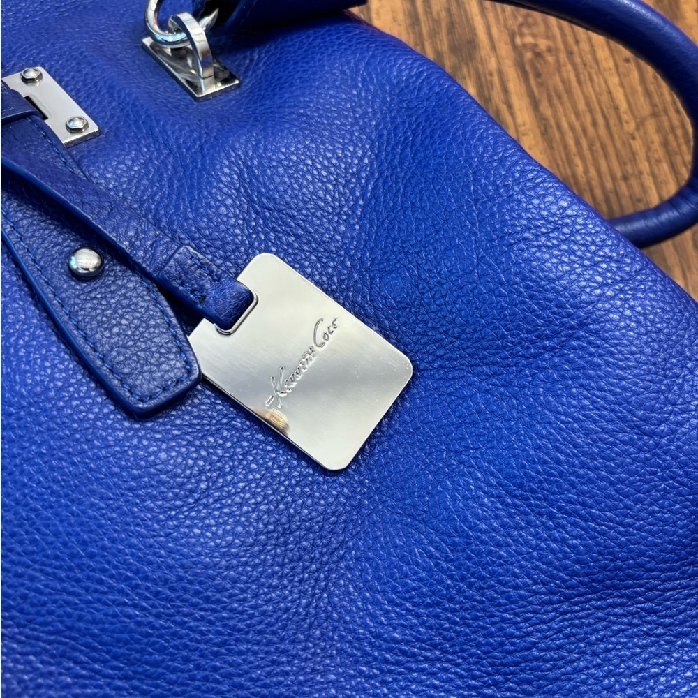 NWT Kenneth Cole Blue Leather Women's Bag - Picture 11 of 13